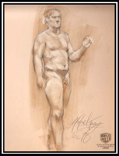 Figure Drawing - Pastel on Paper