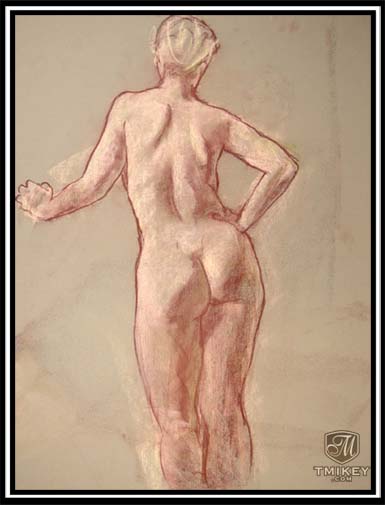 Figure Drawing - Pastel on Paper