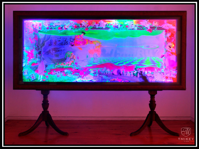 T.Mikey "Alice in Mikeyland" UV light