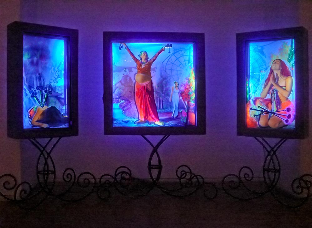 Fear the Future and Hope - Complete Tryptic - UV lights