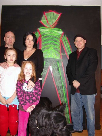 Hannon Family with their New Burningman Mural