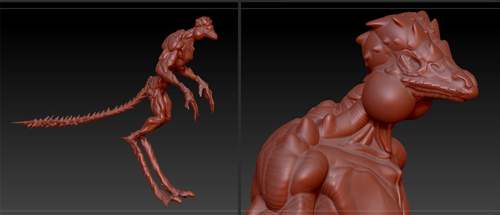 The Iguanoid – My First 3D zBrush Figure